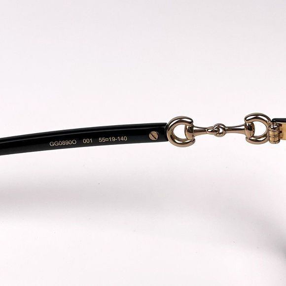 Gucci GG0890O 001 Eyeglasses Rectangle Black Women - Picture 8 of 10